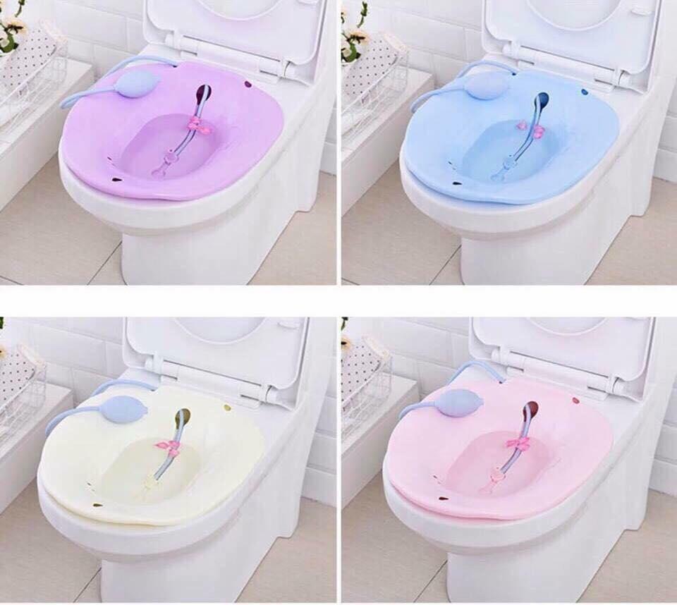 Bộ chậu xông,rửa vùng kín, xông trĩ kèm vòi xịt