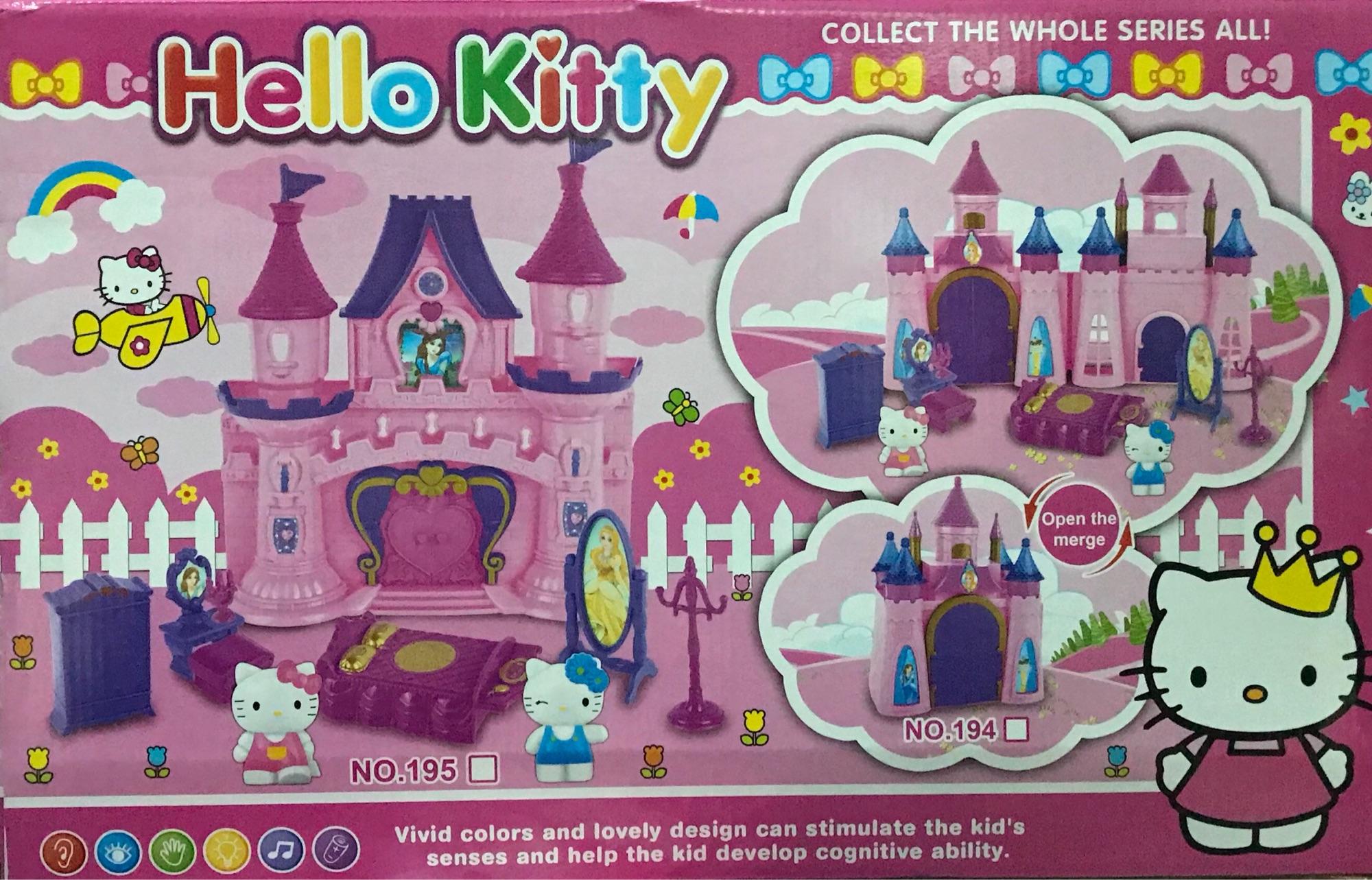 Đồ chơi lâu đài búp bê hình Kitty