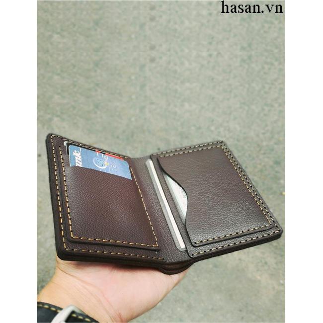[HCM]Ví nam đứng da bò handmade cao cấp