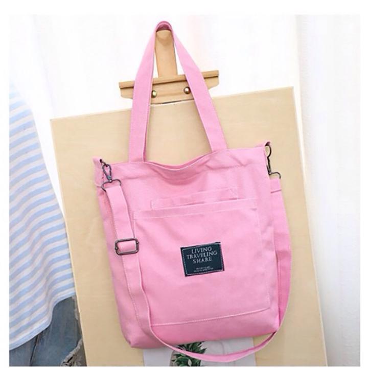 Túi vải Tote nữ đeo chéo thời trang Living QN 1