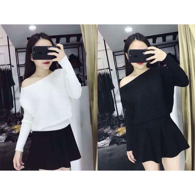 Áo len CỔ THUYỀN CROTOP siêu đẹp