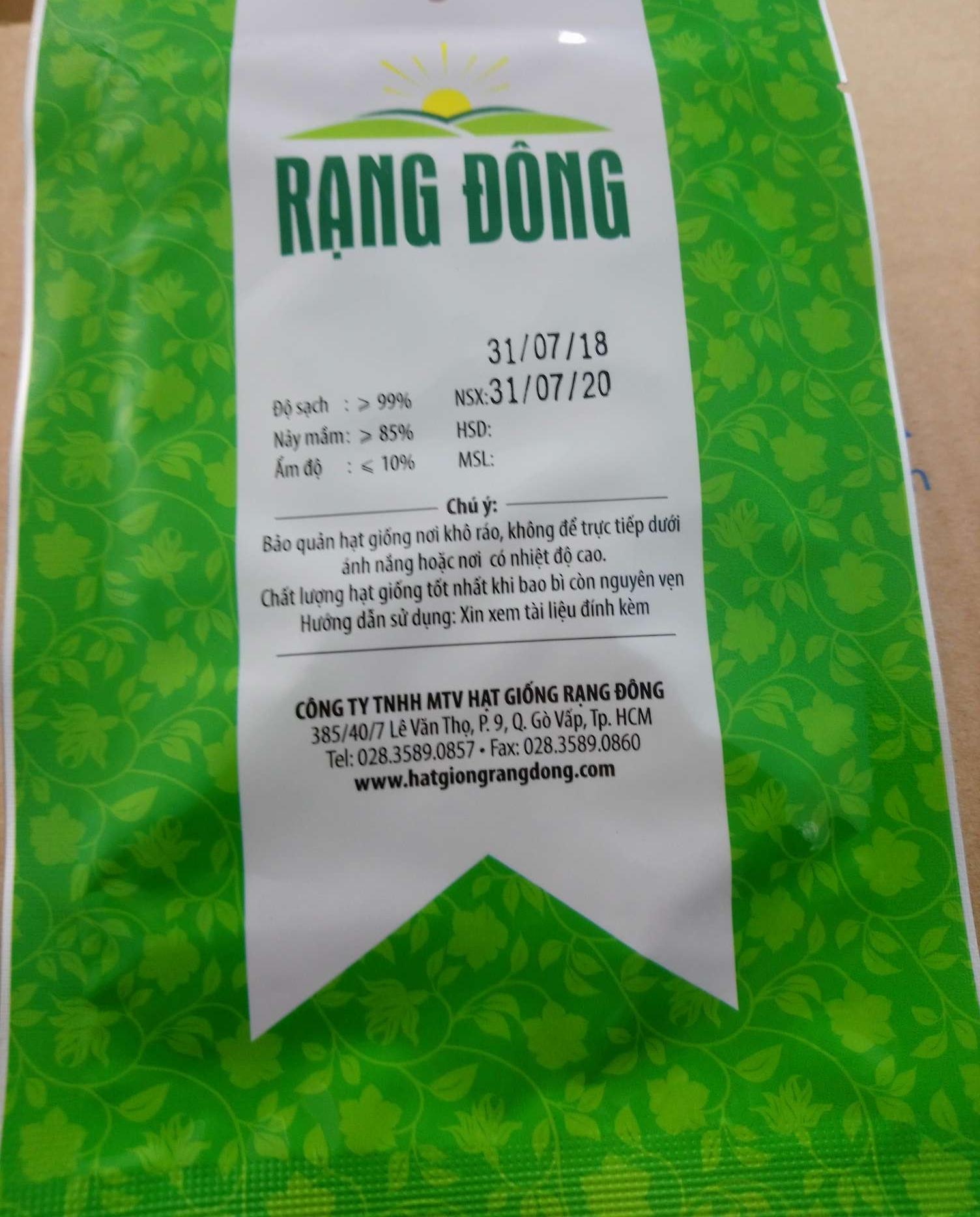Hạt giống đậu bắp rado 60