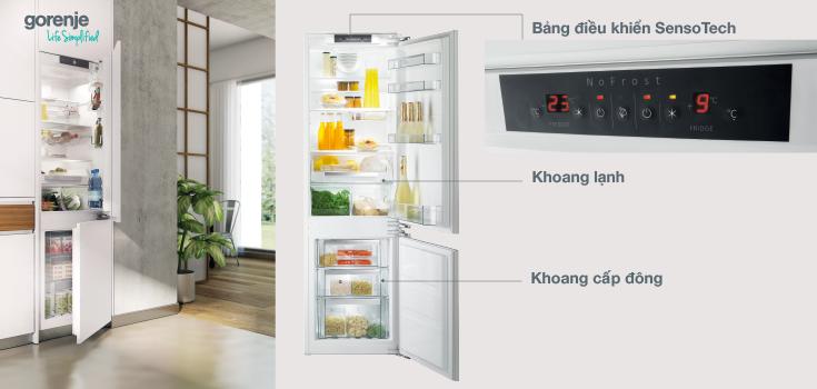 Tủ lạnh âm tủ Gorenje NRKI5181LW 278L