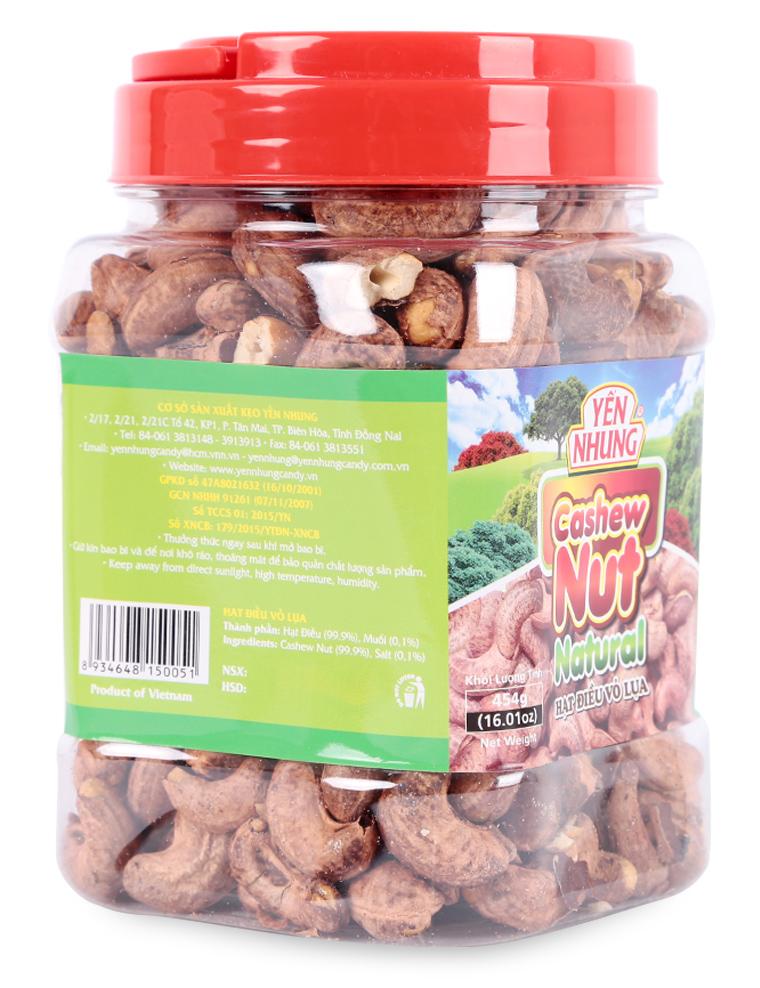 Hạt Điều Vỏ Lụa Yến Nhung Hộp 454G