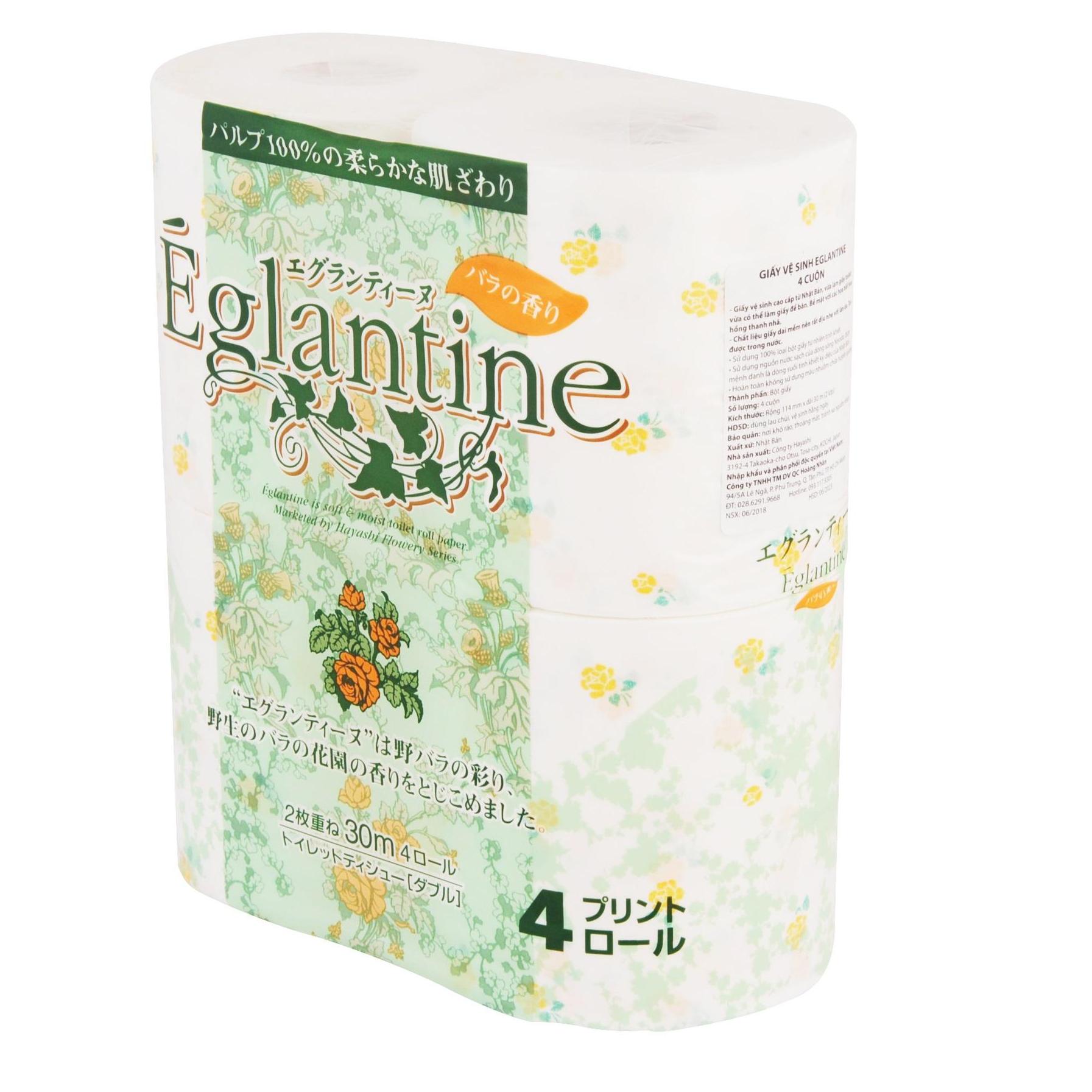 Giấy vệ sinh Eglantine 4 cuộn