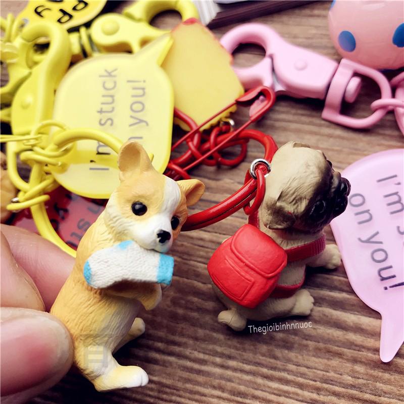 [HCM]Móc Khóa Heo Chó Pug Dễ Thương K145