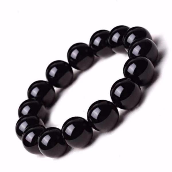 Combo 1-2-3 Vòng tay lắc tay đá thạch anh đen 10li hàng đẹp