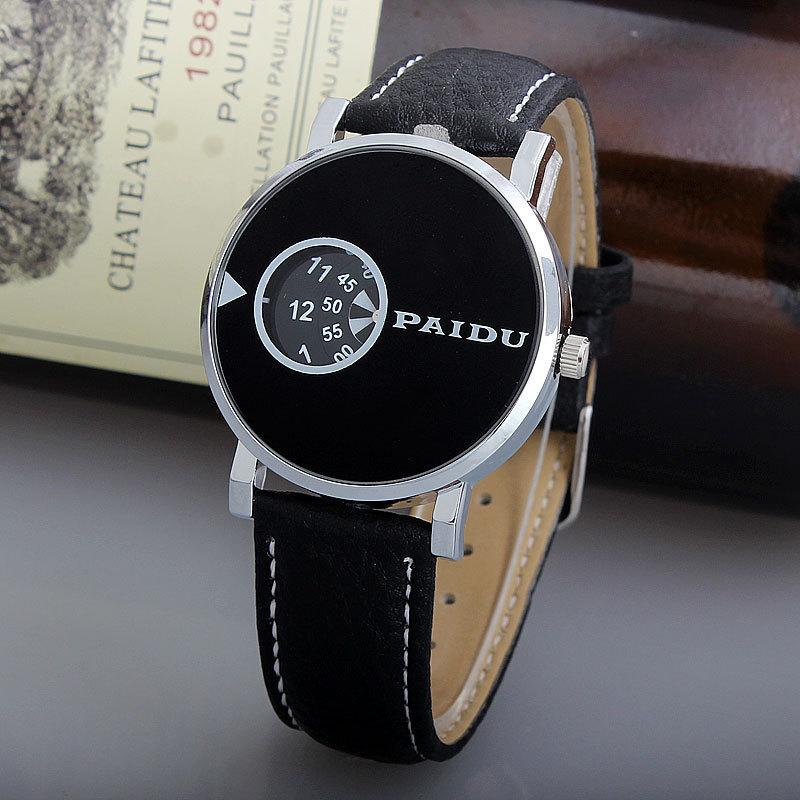 Đồng hồ nam dây da Paidu 589KN67
