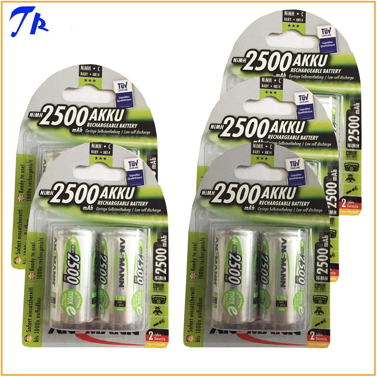 [HCM]Pin sạc trung C pin sạc LR14 ansmann 2500mah ( vỉ 2 viên )