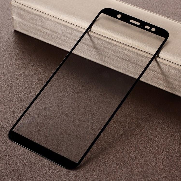 Kính cường lực Samsung J8 2018 Đen (Full Màn, Full Keo)