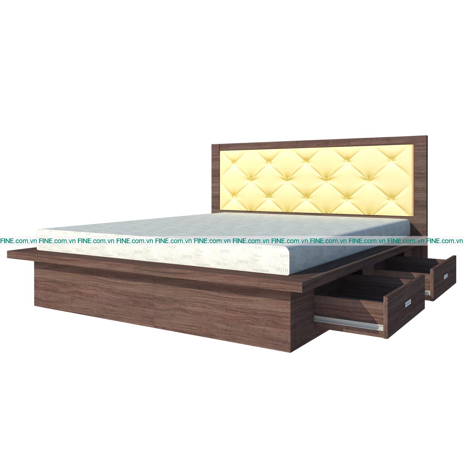 Giường 2 Hộc Kéo FINE FG118 (140cm x 200cm)