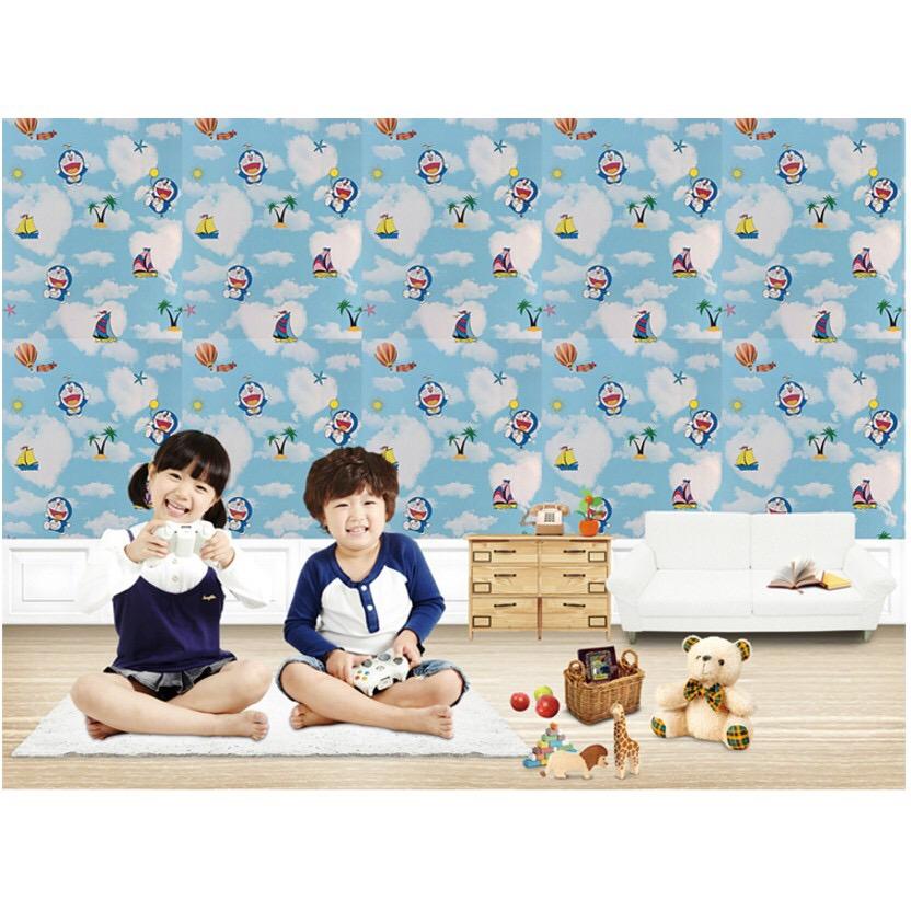 10M giấy dán tường - decal dán tường - đô rê mon bầu trời MS0126