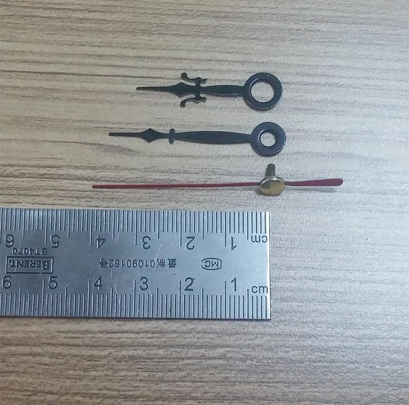 Combo 2 Bộ kim đồng hồ màu đen 4cm