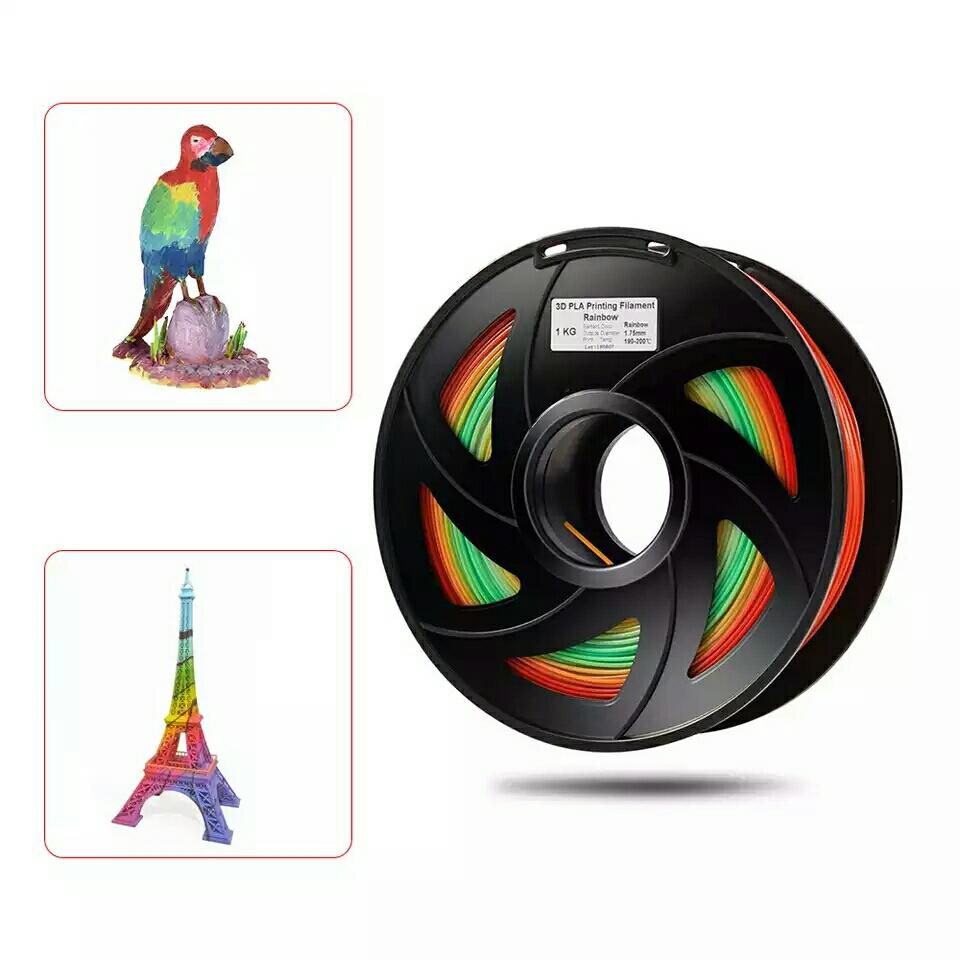 Nhựa in 3D HUTI PLA Rainbow - PLA Silk Rainbow ( cuộn 1kg )