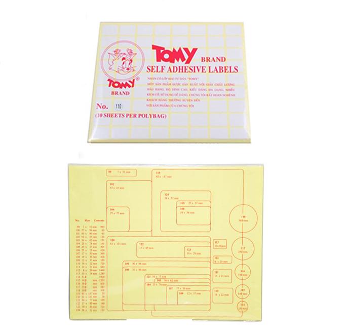 Giấy dán nhãn decal Tomy 110
