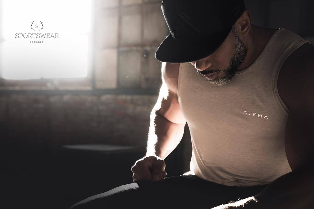 Áo ba lỗ tập gym nam alpha Ver2