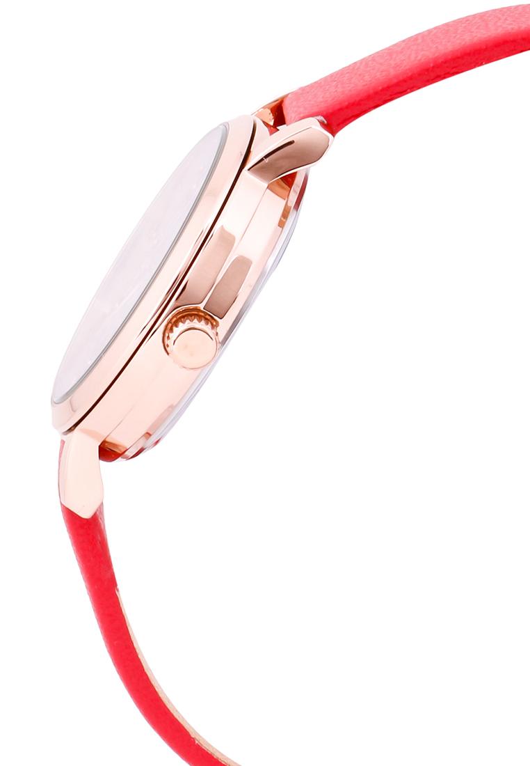 Đồng Hồ Nữ Julius Hàn Quốc Dây Da JA-1070C (Đỏ)