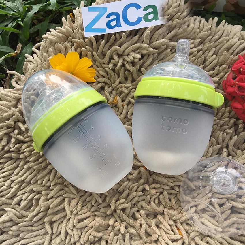 Bộ 2 bình sữa Comotomo 150ml (Xanh)