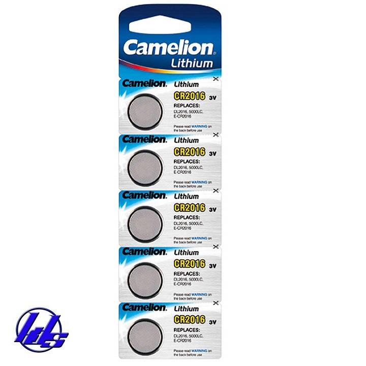 Pin CR2016 Camelion Lithium 3V - Vỉ 5 viên