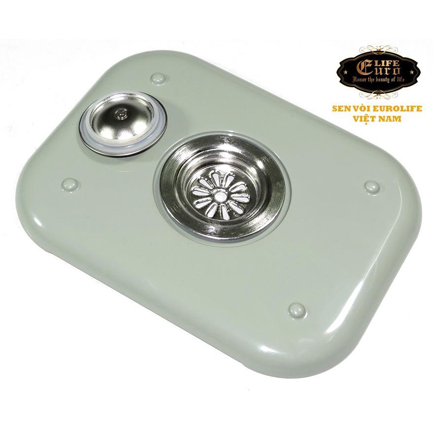 Rổ gác chậu Inox Eurolife EL-R7 (Trắng bạc)