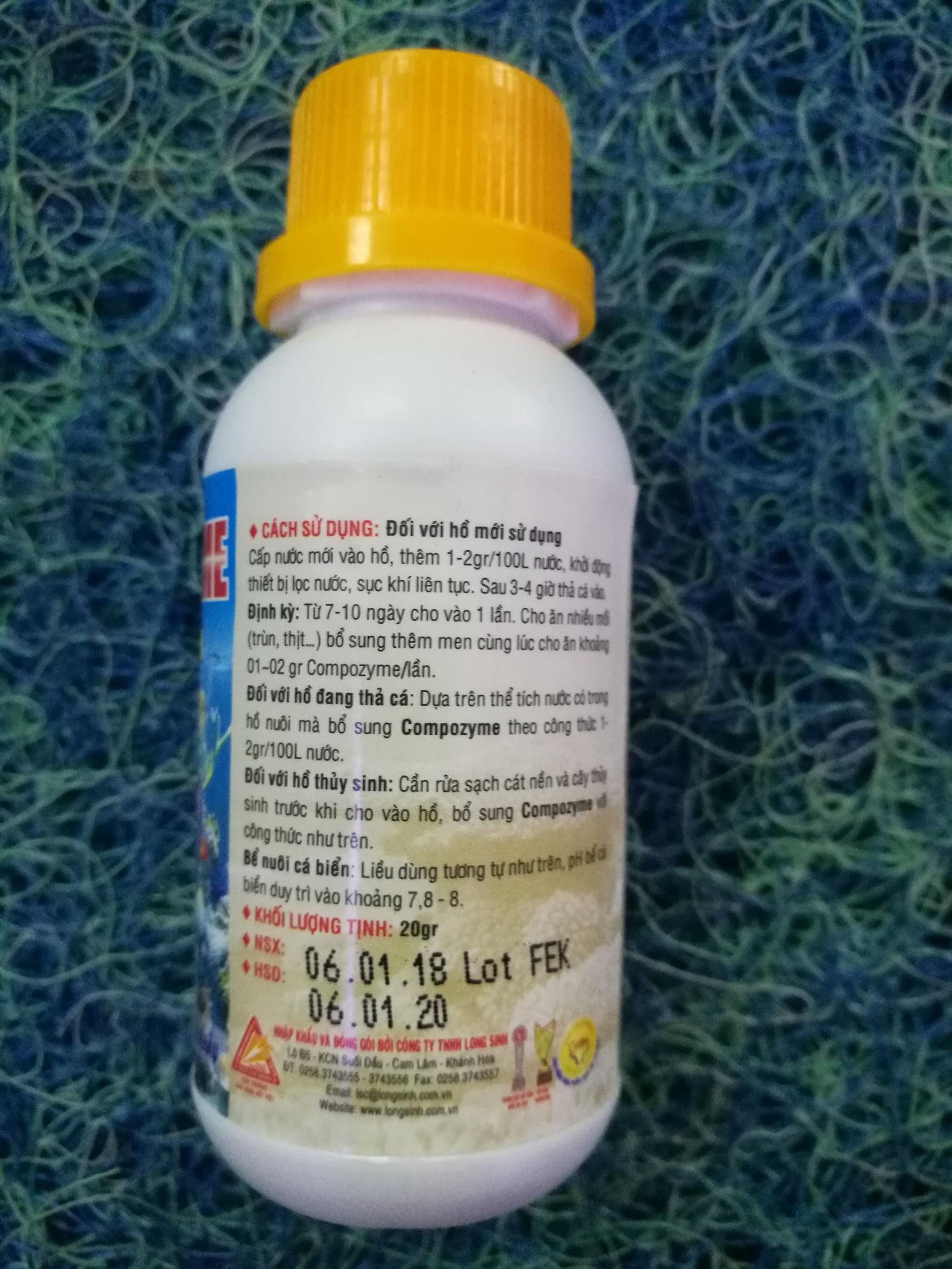 [HCM]Men vi sinh cho hồ cá Compozyme