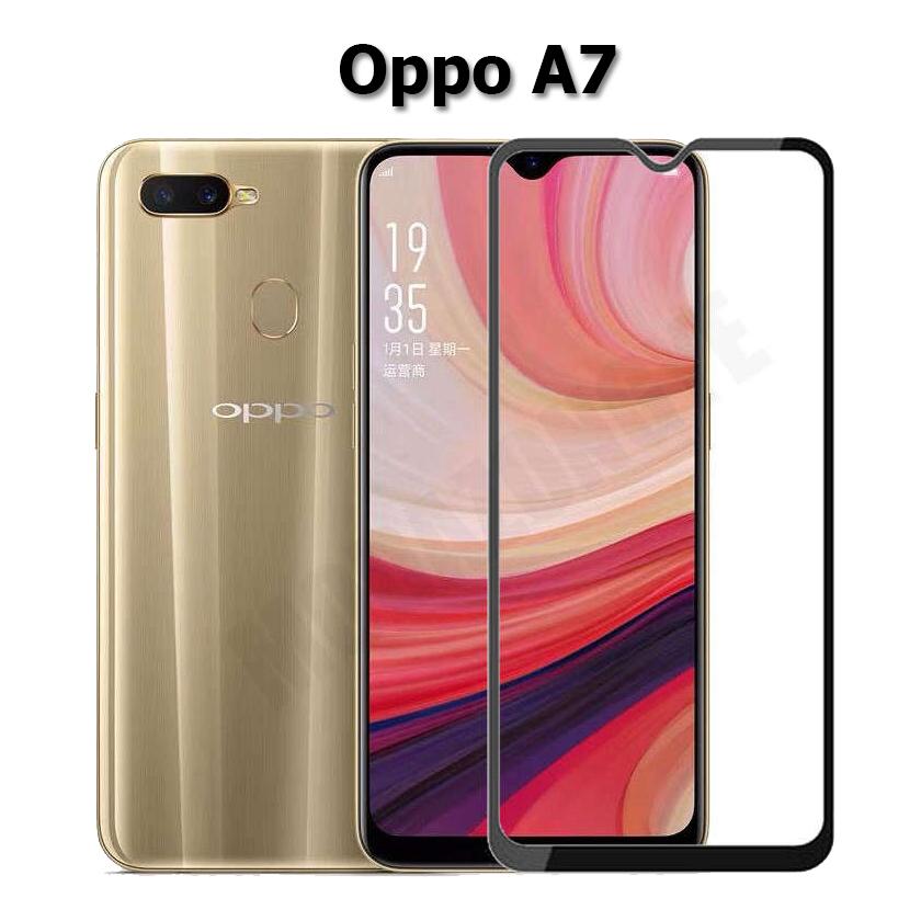 Kính cường lực full phủ màn hình 5D Oppo A7