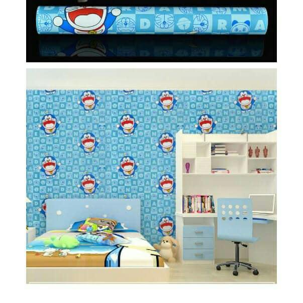 5m Giấy dán tường họa tiết doremon cười