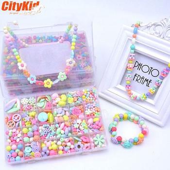 Bộ xâu vòng hạt cườm xinh xắn cho bé gái