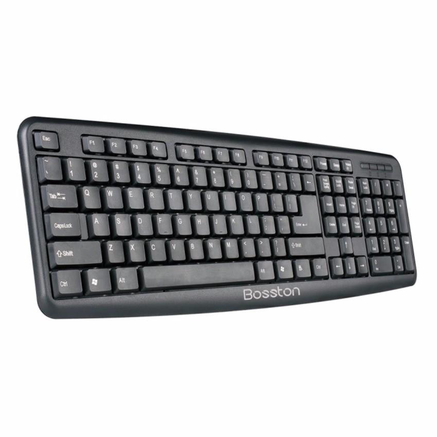 Bàn phím có dây Bosston K830 - cổng USB (Đen)