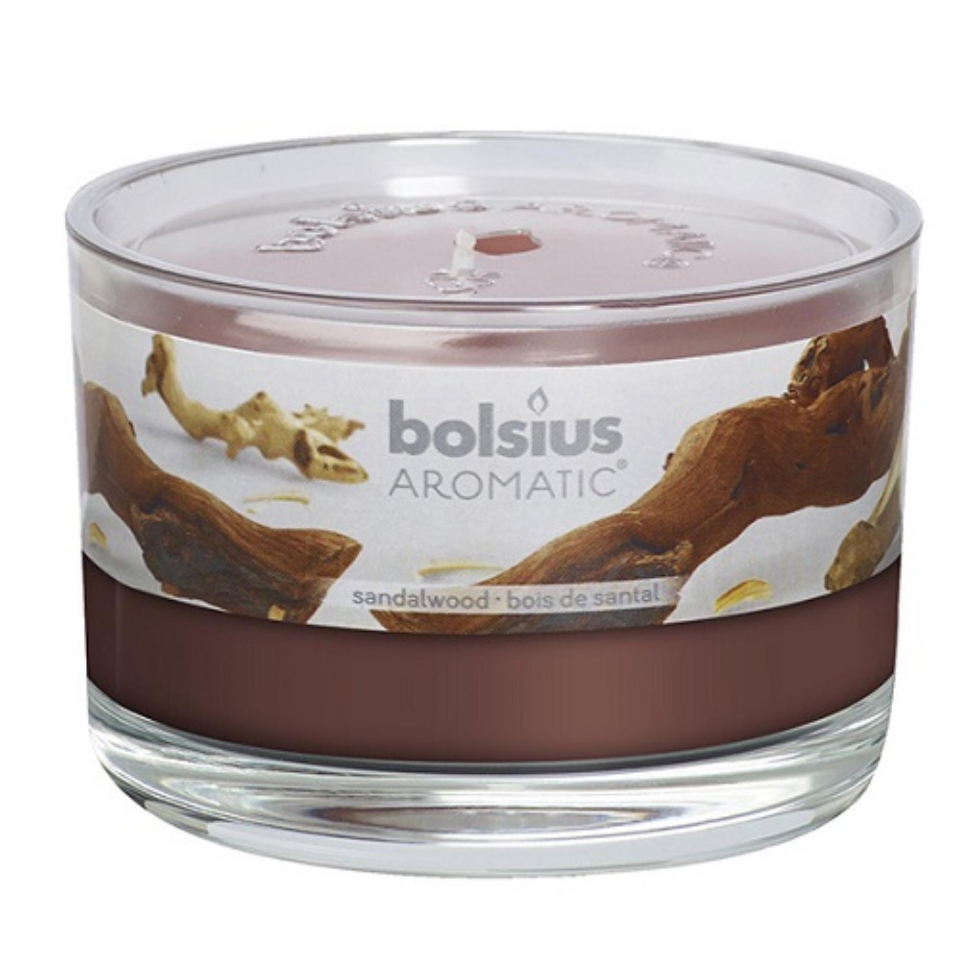 Ly nến thơm Bolsius Sandalwood BOL6105 440 g (Gỗ đàn hương)