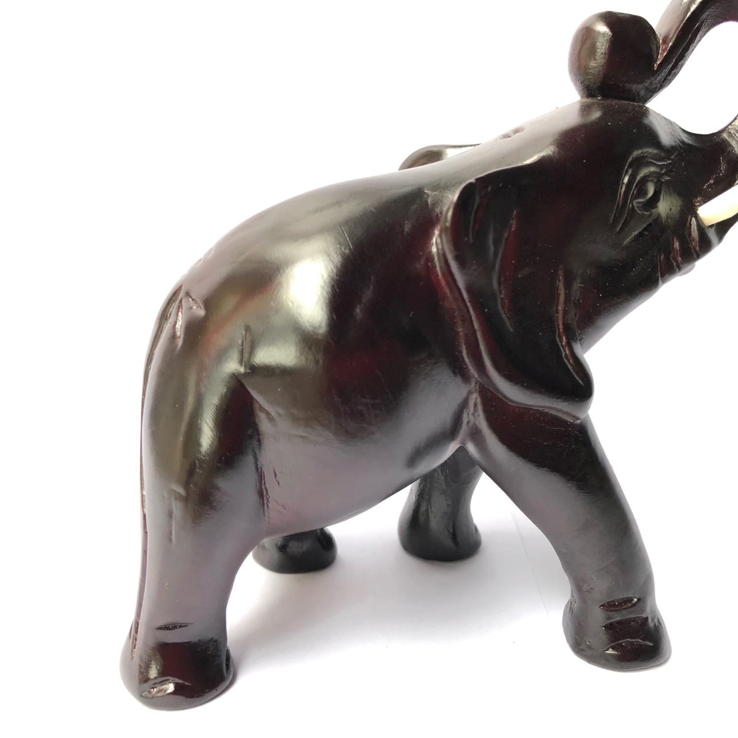 Wooden Elephant Statue - Single Elephant