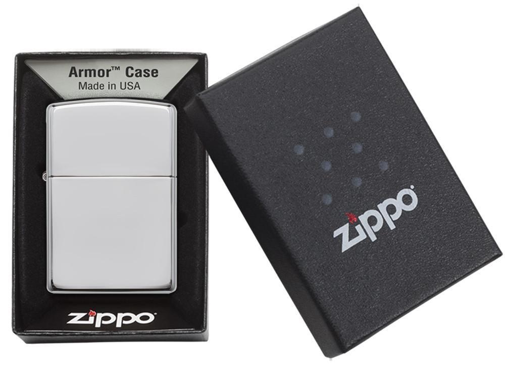 Hộp Quẹt Zippo Armor High Polished Chrome 167
