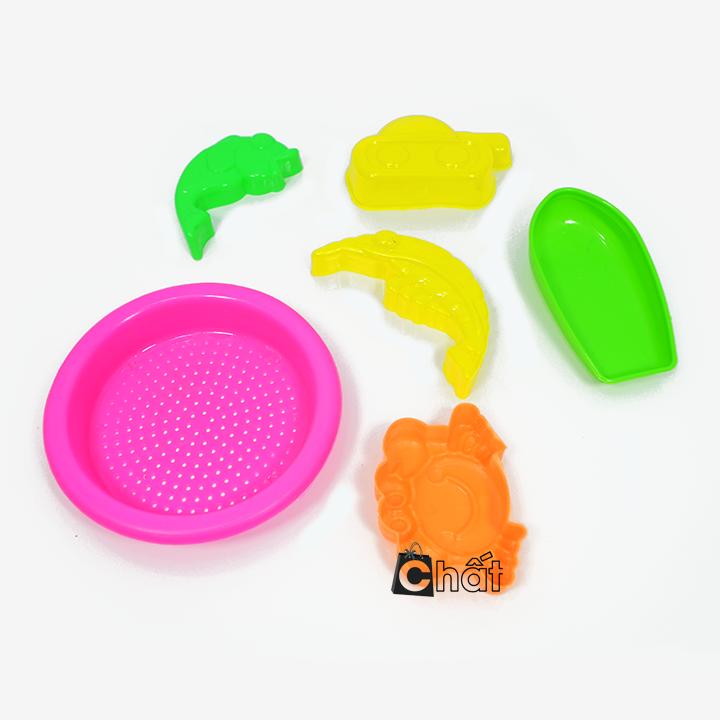 Bộ đồ chơi xúc cát đi biển xe ben HT525