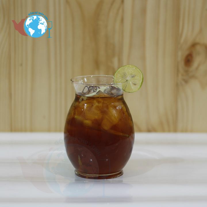 Ly thuỷ tinh uống sinh tố hình bầu dục 480ml