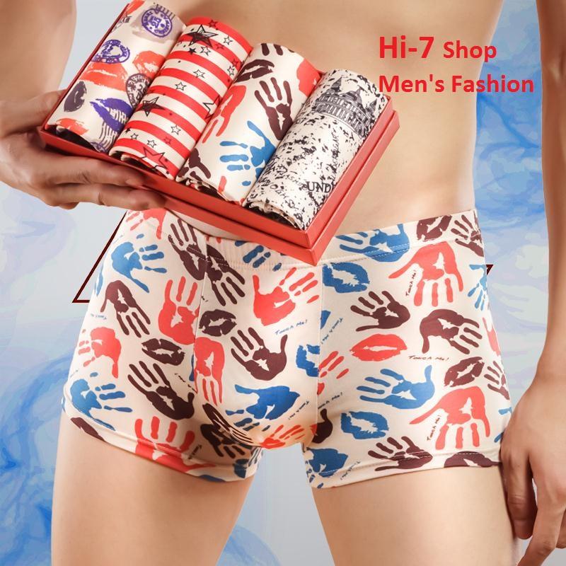 [HCM]Quần Lót Nam Sắc Màu (1 HỘP 4 CÁI)