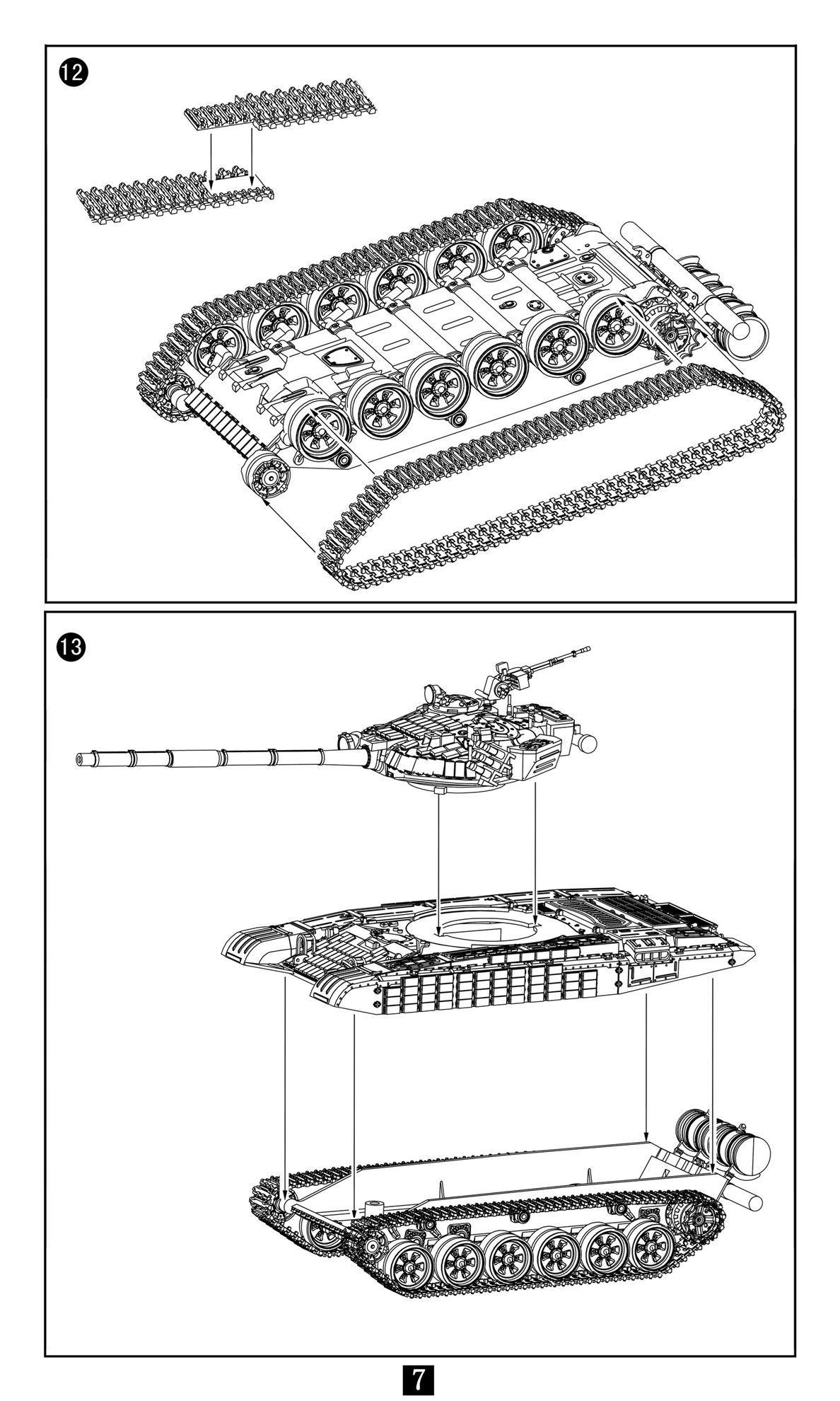 Mô hình lắp ghép xe tăng T-72B1