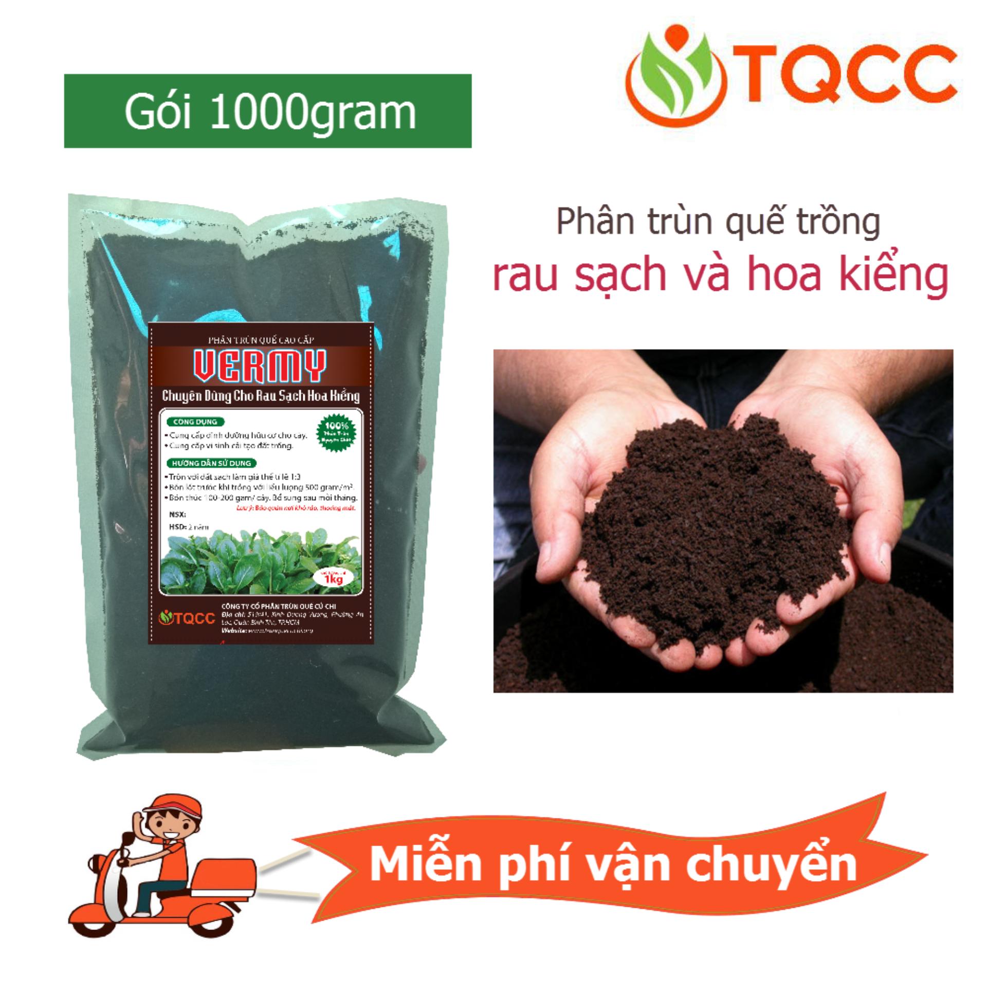 [HCM]Phân trùn quế cao cấp Vermy gói 1 kg