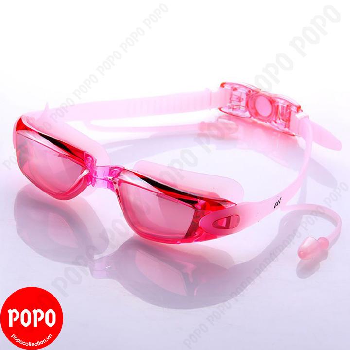 Kính bơi thời trang chống tia UV 1940 gắn bịt tai kiểu dáng thời trang nhỏ gon chống sương mờ POPO Collection