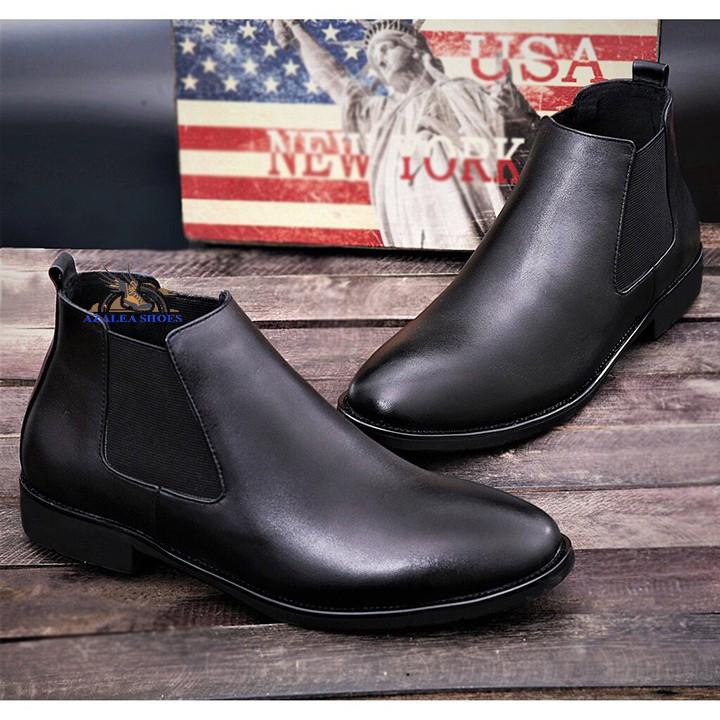 Giày chealseaboot nam da bò cao cấp CC-01
