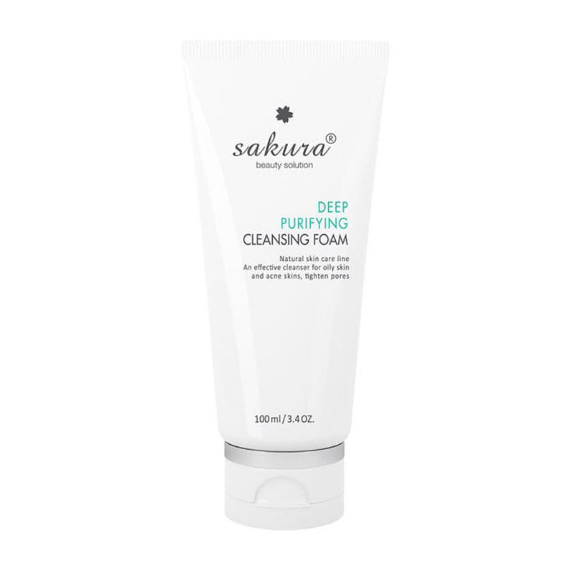 Sữa rữa mặt dành cho da nhờn mụn Sakura 100ml