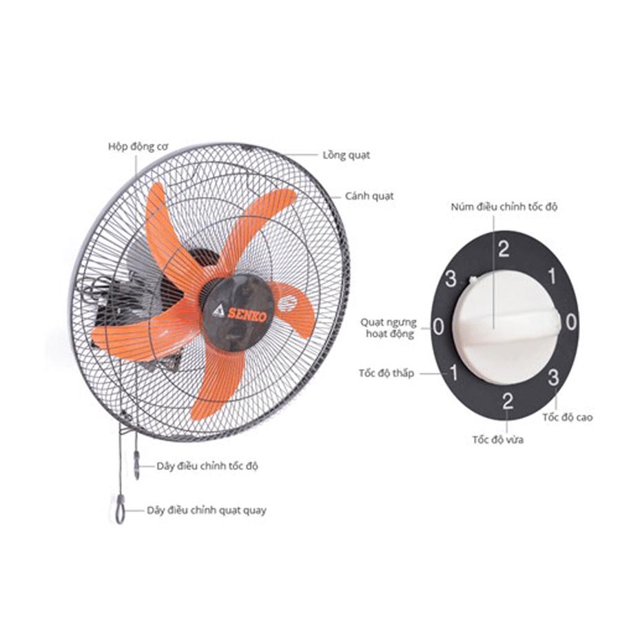 Quạt treo tường Senko TC16