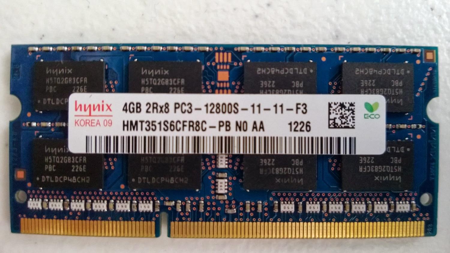 Ram Laptop Hynix 4GB bus 1600MHz PC12800 (Bảo Hành 12 Tháng)
