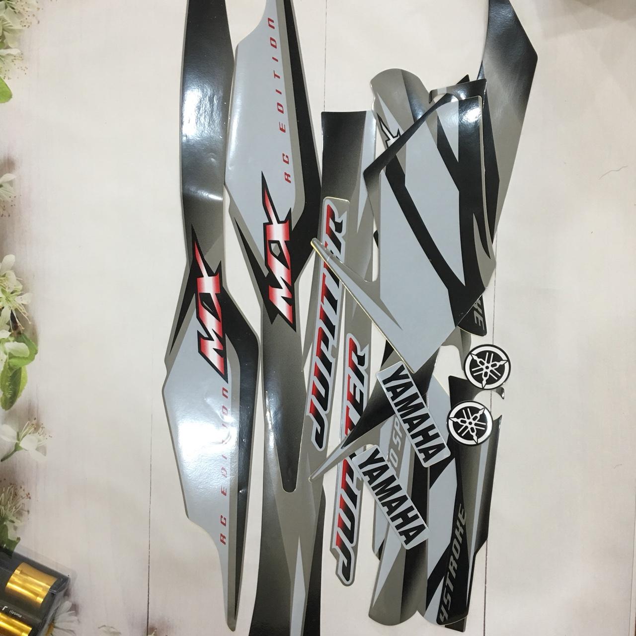 Bộ tem xe Jupiter MX xám siêu bền đẹp