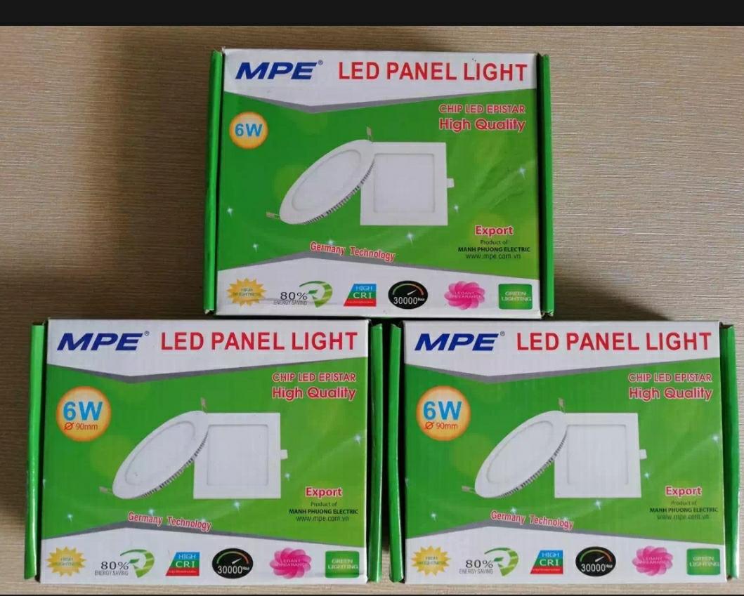 Combo 10 đèn led âm trần 3 màu 9w MPE