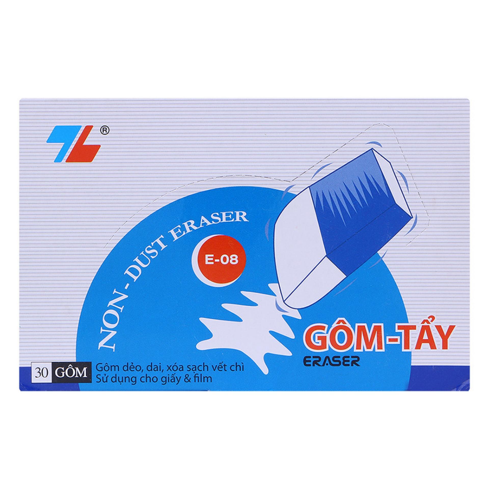 [HCM]BỘ 8 CỤC GÔM THIÊN LONG E-08