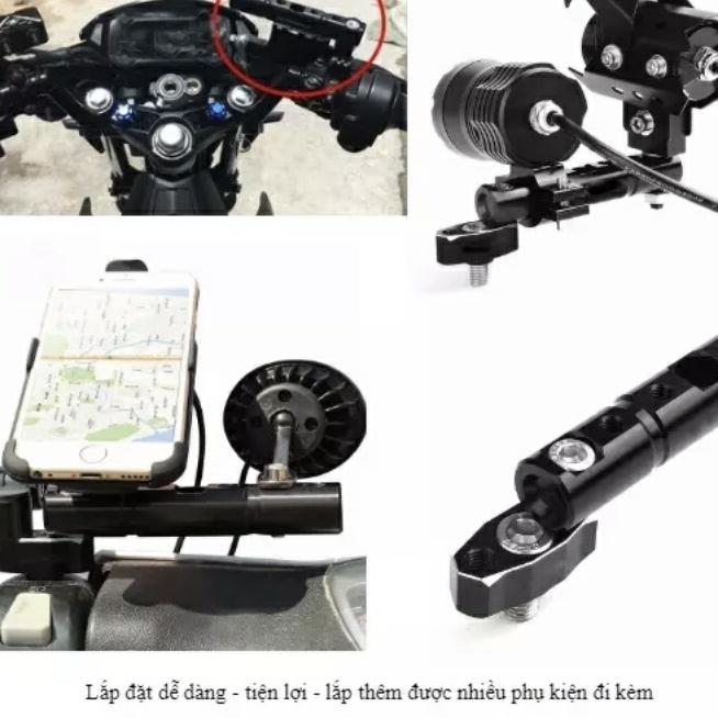 Bát đèn trợ sáng, gắn chân kiếng 