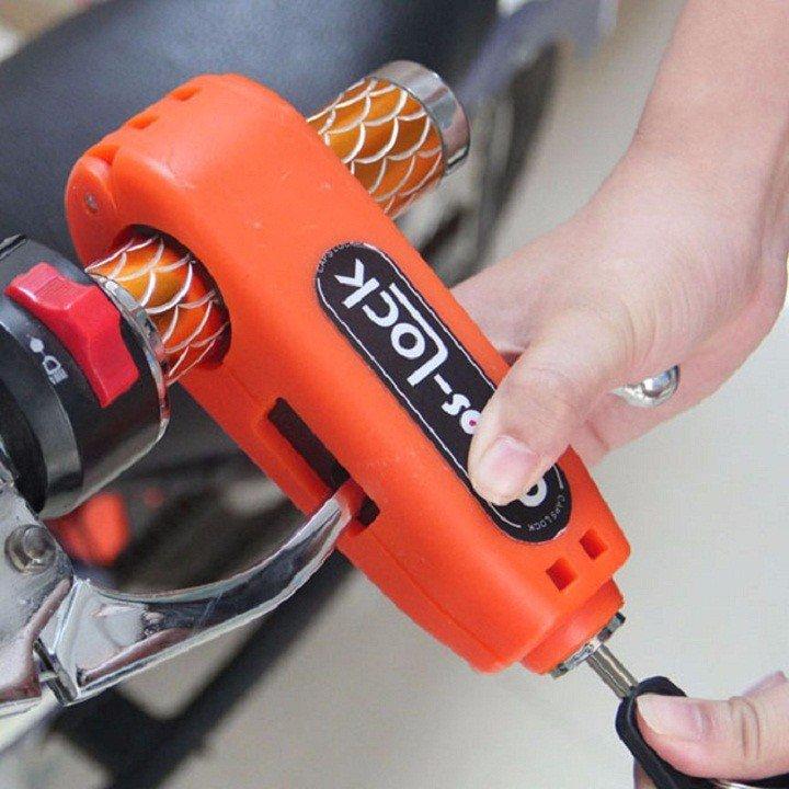 Khóa tay phanh và tay ga, tay côn chống trộm cho xe máy Caps Lock