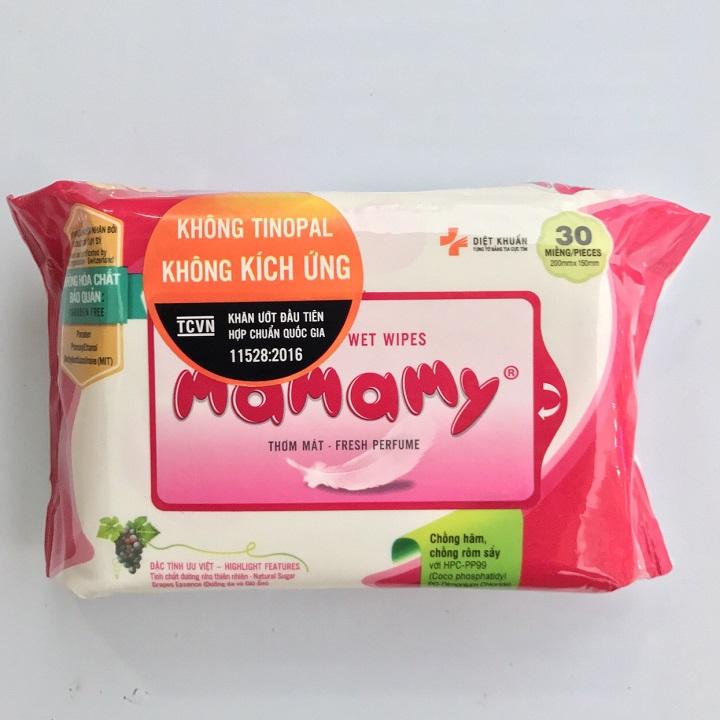 Khăn ướt Mamamy 30 tờ mùi thơm mát