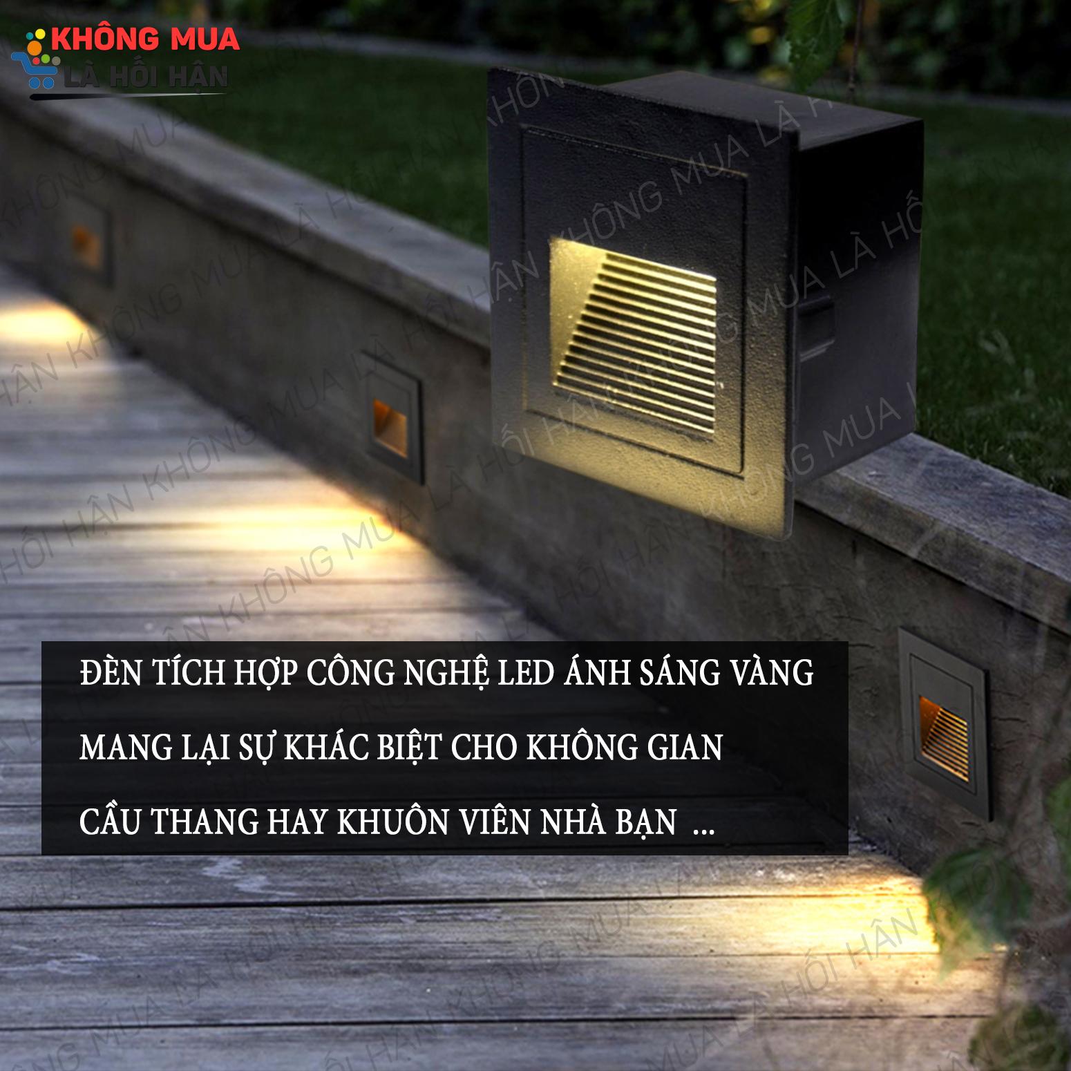 Đèn âm tường gắn cầu thang - sản xuất tại Hồng Kông -TẶNG VỚ COTTON