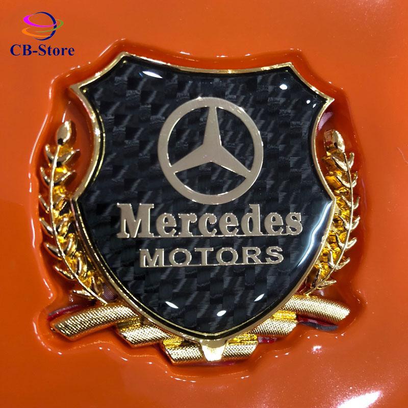 Huy hiệu bông lúa trang trí dành cho ô tô Mercedes